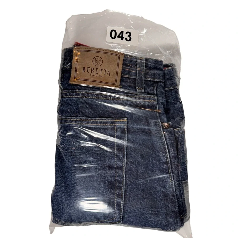 Beretta Mens Dark Blue Denim Jeans Size 42x30 Made‎ in USA Straight Leg